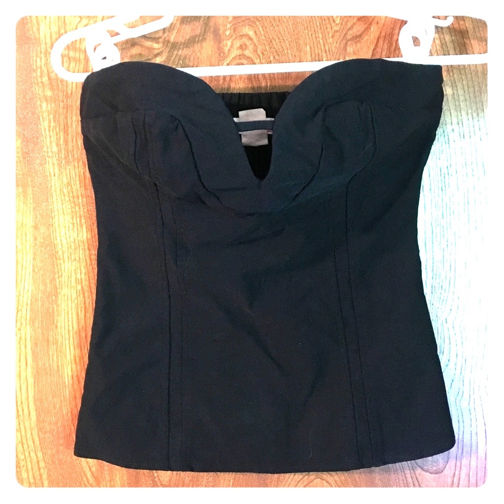 Strapless Black Top
